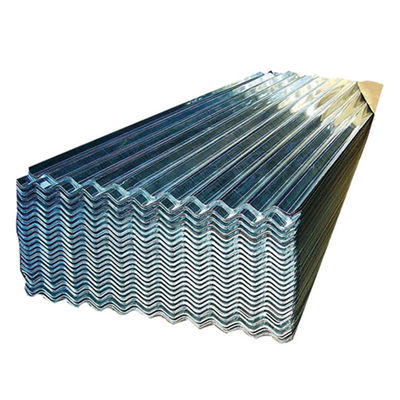 800-1500 mm di larghezza GI Piastre ondulate Z120 Piastre di ferro galvanizzato Piastre di metallo di zinco con spangola regolare