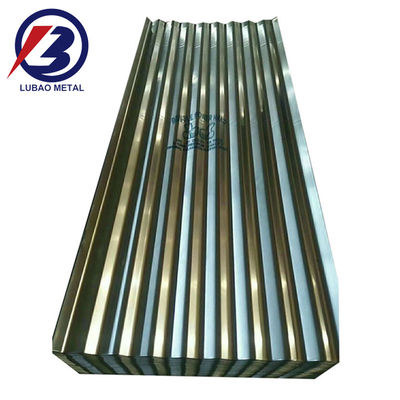 800-1500 mm di larghezza GI Piastre ondulate Z120 Piastre di ferro galvanizzato Piastre di metallo di zinco con spangola regolare