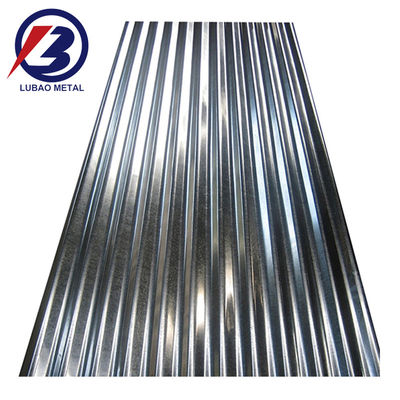800-1500 mm di larghezza GI Piastre ondulate Z120 Piastre di ferro galvanizzato Piastre di metallo di zinco con spangola regolare