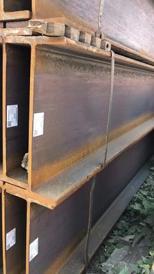 Acciaio strutturale universale Q235B Frequenza di saldatura e spessore della flange con travi H 8 mm 64 mm per edifici commerciali