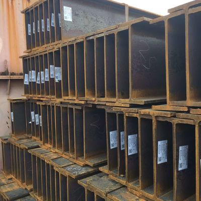 Acciaio strutturale universale Q235B Frequenza di saldatura e spessore della flange con travi H 8 mm 64 mm per edifici commerciali