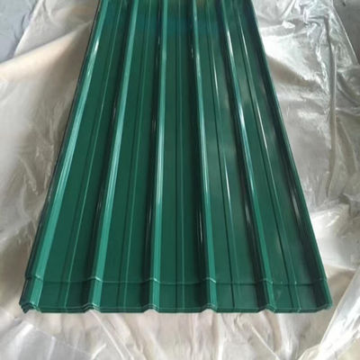20-275 g/m2 Rivestimento di zinco Galvanizzato Metallo ondulato PPGI Piastra di copertura in acciaio con piena durezza e copertura in colore
