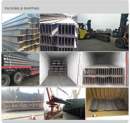 W6X15 W8X15 W8X10 Struttura galvanizzata a caldo Leghe H 200x100x5.5x8 A36 A572 Grado 50 Tecnica saldata Vendere saldata