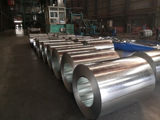 AiSi Standard SGCC DX51D Zinc Coated 20-275g/m2 bobine di acciaio galvanizzato per la produzione di fogli ondulati