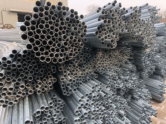1.2-20mm Carbon Round welded Galvanized Steel Pipe for Greenhouse con tecnologia laminata a caldo e certificazione ISO9001