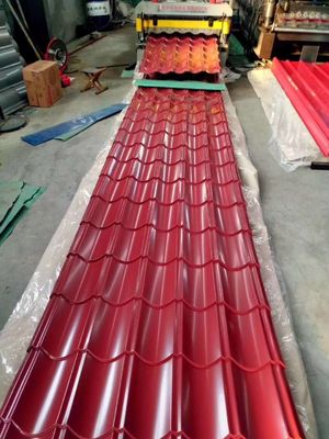 PPGI Terracotta galvanizzata ondulata in ferro e acciaio con rivestimento a colori