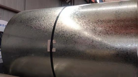 508/610mm bobina ID bobina di acciaio galvanizzato immersa a caldo SGCC spessore 0,52mm spangolo regolare laminato a freddo per lunghezza personalizzata