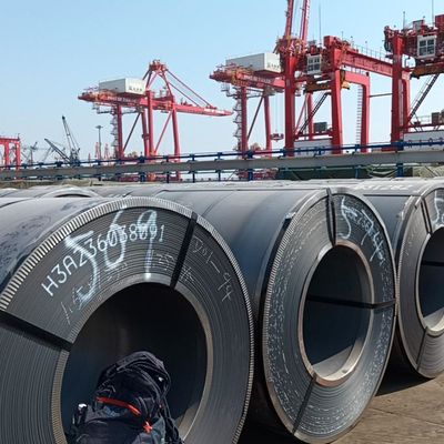 Tecnologia laminata a caldo ASTM A57 A36 Ss400 Dx51d Dx52D Q295 Q235 Medium Carbon HRC Steel Coil con servizio di taglio