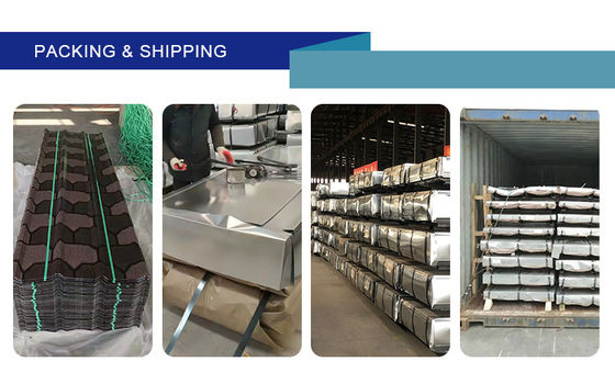 PPGI pannello ondulato galvanizzato pannello rivestito in colore piastrelle in acciaio pre-dipinte in colore RAL personalizzabile per la costruzione