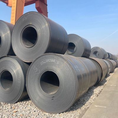 HRC bobine laminate a caldo larghezza 600 mm-1500 mm ASTM A36 MS bobina in acciaio al carbonio con tolleranza ± 1% e servizio di foratura
