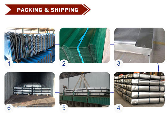 ASTM Z40 Lastre galvanizzate ondulate rivestite Lastre da copertura PPGI di varie forme e dimensioni