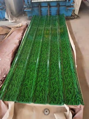 SGCC Lastra di acciaio galvanizzato rivestita a colori pre-dipinta per la costruzione RALColor PPGI Tetti corrugati in forte domanda
