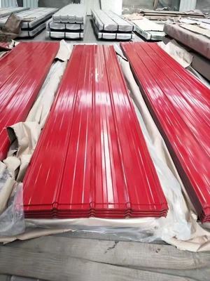 Carta di copertura corrugata su misura Colore PPGI Carta di copertura SGCC Carta di acciaio galvanizzato rivestita a colori Preverniciato Certificato