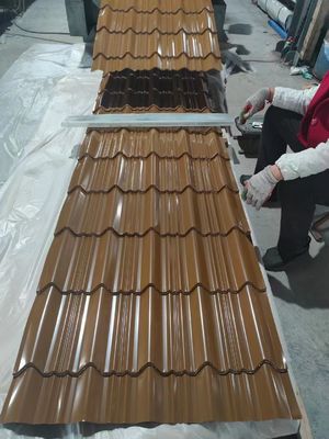 Materiali da costruzione PPGI pannelli di lamiera galvanizzata corrugata di ferro zinco metallico con lamiera corrugata su misura