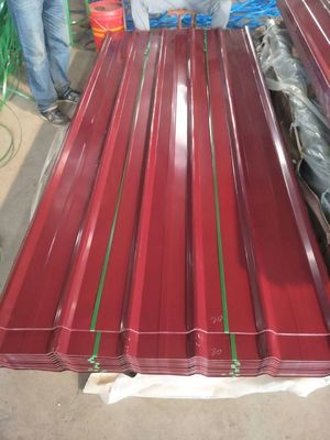 Materiale da costruzione ignifugo Colore lamiera ondulata galvanizzata con tecnica galvanizzata a caldo e tetto resistente al calore