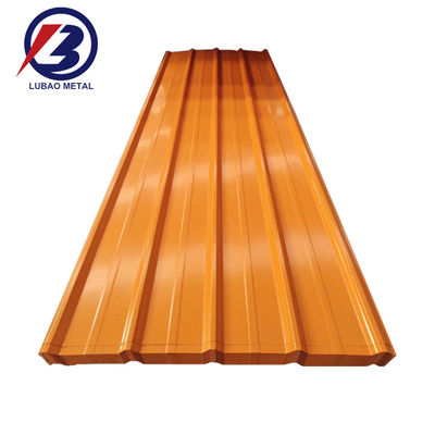0.22*0.23/0.24/0.25mm PPGI lamiera galvanizzata rivestita ondulata per acciaio rivestito a superficie media dura