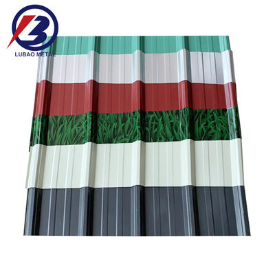 0.22*0.23/0.24/0.25mm PPGI lamiera galvanizzata rivestita ondulata per acciaio rivestito a superficie media dura