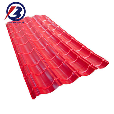 0.22*0.23/0.24/0.25mm PPGI lamiera galvanizzata rivestita ondulata per acciaio rivestito a superficie media dura