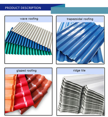 Fogli di copertura PPGI in larghezza di 1100 mm resistenti alla corrosione a scarico caldo Z70 0,25 mm-0,45 mm