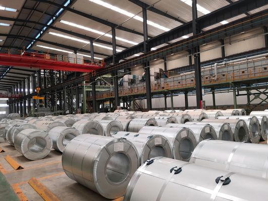 Coil di acciaio rivestito con galvalume per bobine galvanizzate a caldo lamiere di copertura metalliche materiali da costruzione zinco alluminato