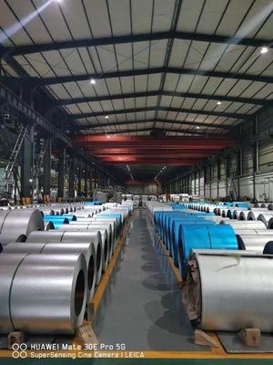 Coil di acciaio rivestito con galvalume per bobine galvanizzate a caldo lamiere di copertura metalliche materiali da costruzione zinco alluminato