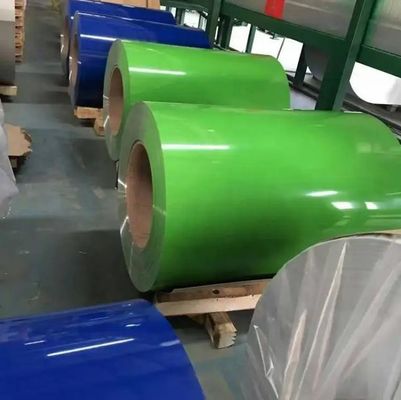 ASTM JIS DIN GB Standard Ral Color Aluminium Coils serie 3004.3003 0,27mm Spessore Color Coating Aluminum Coil