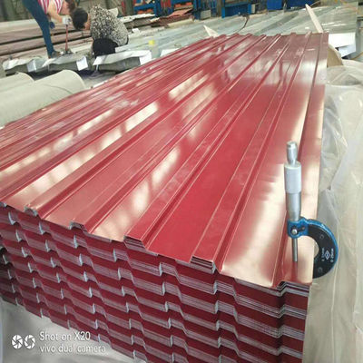 0.1-1 mm Spessore Colore rivestito Gl Piastre ondulate PPGL Piastre ondulate di ferro galvanizzate Zinc Piastre metalliche