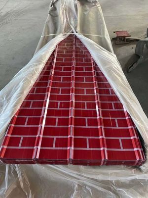 0.1-1 mm Spessore Colore rivestito Gl Piastre ondulate PPGL Piastre ondulate di ferro galvanizzate Zinc Piastre metalliche