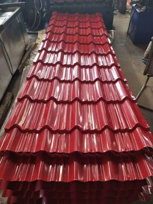 0.1-1 mm Spessore Colore rivestito Gl Piastre ondulate PPGL Piastre ondulate di ferro galvanizzate Zinc Piastre metalliche