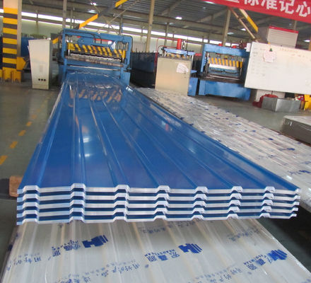 0.1-1 mm Spessore Colore rivestito Gl Piastre ondulate PPGL Piastre ondulate di ferro galvanizzate Zinc Piastre metalliche