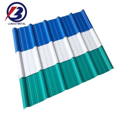 Tecnica Dx51d Dx52D Dx53D Dx53D 0,12-6mm 30-275g Galvalume Preverniciato Ppgi Piastrelle di tetto Piastra in acciaio ondulato con 1