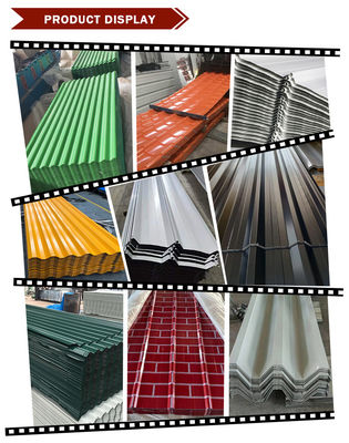 RAL ASTM SGCC Z60 0,2 mm 0,3 mm pannelli di tetto rivestiti a colori PPGI corrugati per soluzioni di copertura durevoli e durature