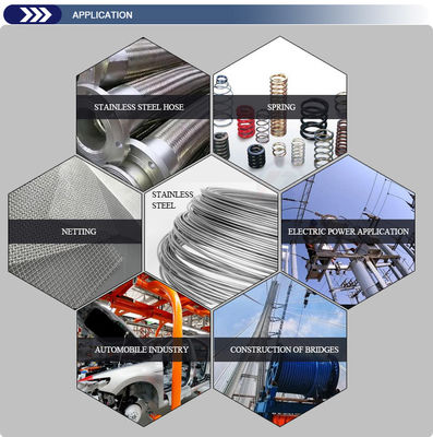 Diretto 304 304L 316 316L filo in acciaio inossidabile con tolleranza ± 1% e AiSi standard