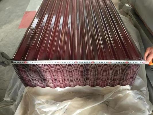 SGCC SPCC SECC 0,12 mm 0,35 mm Tetti galvanizzati Carta ondulata Passaggio della pelle Sì Esempio fornito