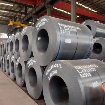 Placca ad alta resistenza Prime a basso tenore di carbonio HRC ASTM A36 Q195 Q235 SS400 spessore 0,8-300 mm acciaio mite MS bobina di acciaio laminato a caldo