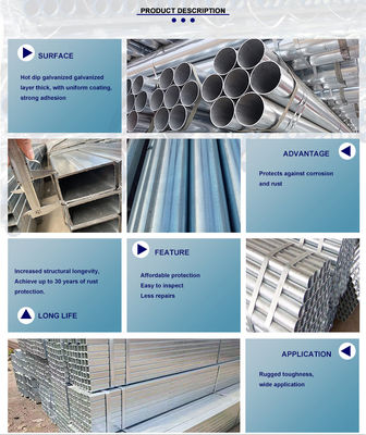 Tubo pre-galvanizzato Q235 Q345