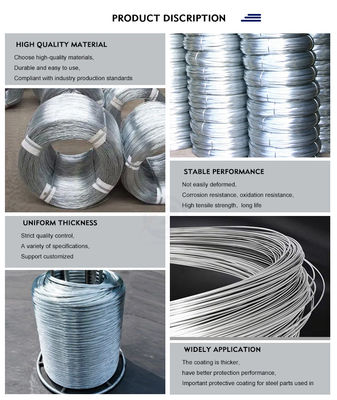 Acciaio a rubrica fredda di grado AISI Alto carbonio 0,5 mm 1,0 mm 1,5 mm filo galvanizzato per e Speciali