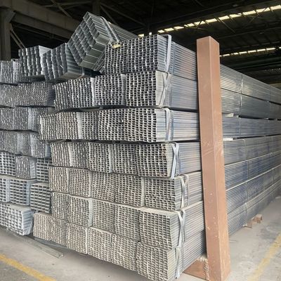 40x40x2.5 6061 6063 Tubi in acciaio galvanizzato a caldo Gi Tubi quadrati rettangolari per uso industriale nella costruzione