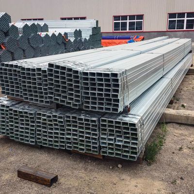 40x40x2.5 6061 6063 Tubi in acciaio galvanizzato a caldo Gi Tubi quadrati rettangolari per uso industriale nella costruzione