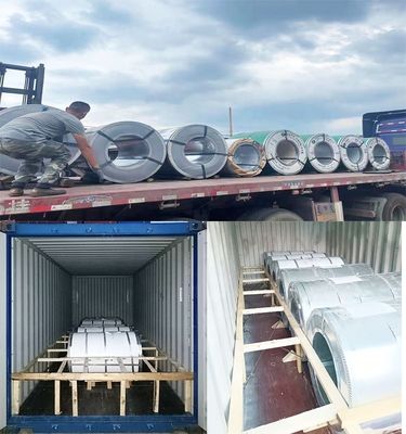 Fogli di acciaio galvanizzato DX51D Z40 Z60 Z80 Z180 Z275 bobina di metallo rivestita di zinco con o senza olio