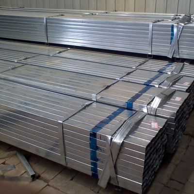 Q235B Q345 ST52 100*100 Tubo in acciaio galvanizzato 90mm GI Tubo di tubi di acciaio vuoto quadrato rotondo saldato con tecnica laminata a freddo