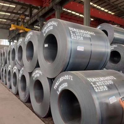 Lunghezza non legata su richiesta Professionale ASTM A36 A283 A387 Q235 Q345 S235jr Bobina nera in acciaio al carbonio / bobine laminate a caldo
