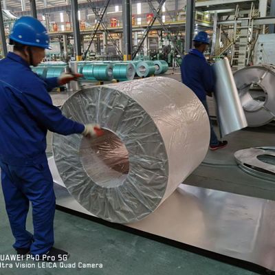Regolare Spangle PPGI PPGL DX51D SS400 A36 DC01 0,8MM 1MM 2MM Galvanizzato Strip Coil di acciaio al carbonio per elettrodomestici