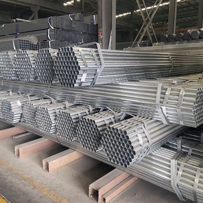 Servizio di lavorazione del decollaggio di lunghezza di 6 m Q195 Q345 Tubo di acciaio galvanizzato ricalcificato per la resistenza alla corrosione