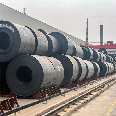 ASTM A36 A283 A387 Q235 Q345 S235jr bobina nera di acciaio al carbonio per la produzione di tubi di acciaio e bobine laminate a caldo