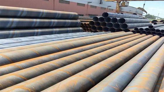 Tubo di acciaio SSAW di lunghezza 12 M per il trasporto di fluidi a bassa pressione nell'industria petrolifera e del gas