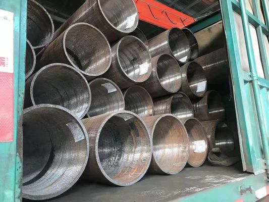 Tubo di acciaio SSAW di lunghezza 12 M per il trasporto di fluidi a bassa pressione nell'industria petrolifera e del gas