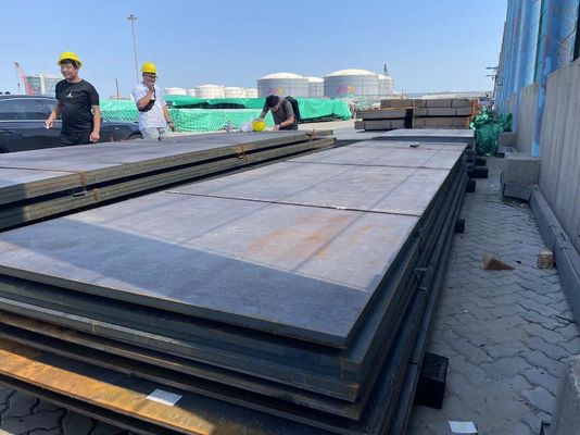 ASTM Standard Q345 Ss400 A36 Piastra di acciaio 5mm 6mm 9mm hrc Ms Piastra di acciaio caldo laminato a carbonio per applicazioni di resistenza