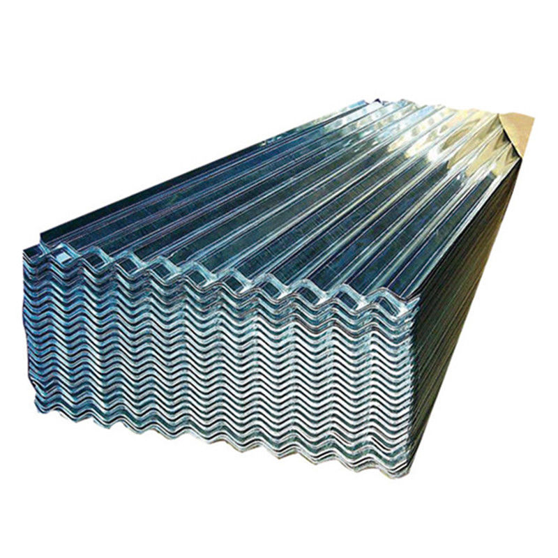 800-1500 mm di larghezza GI Piastre ondulate Z120 Piastre di ferro galvanizzato Piastre di metallo di zinco con spangola regolare