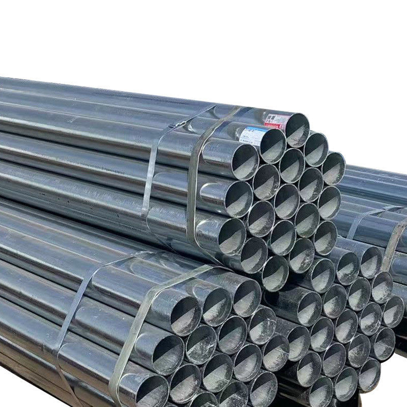 Shandong Lubao tubo di acciaio al carbonio galvanizzato di sezione rotonda saldata con grado Q195/Q235/Q345 e design lungo e retto